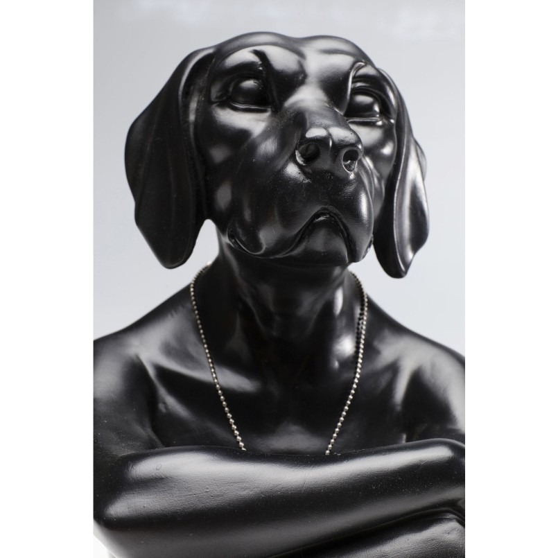 Deco Figurine Gangster Dog Black Kare Design