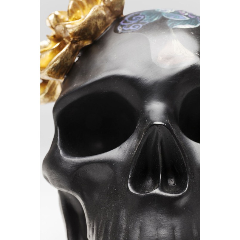 Deco Object Flower Skull 22cm Kare Design