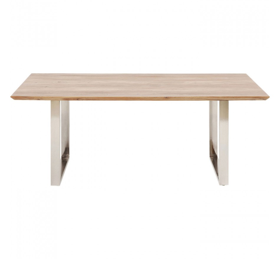 Table Symphony 200x100cm acacia chrome Kare Design Table Symphony 200x100cm acacia chrome Kare Design