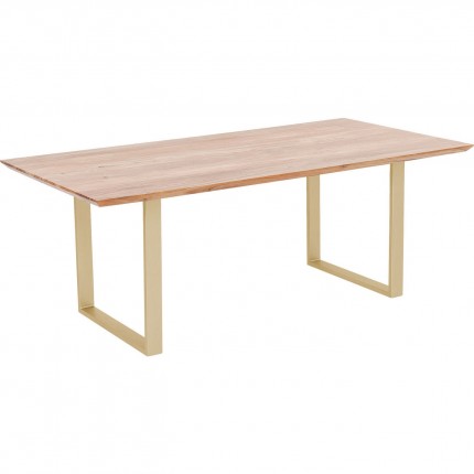 Eettafel Symphony 180x90cm acacia goud Kare Design