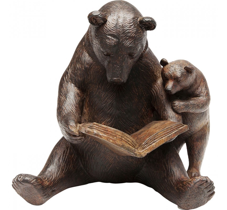 Woonaccessoires lezende beren bruin Kare Design Woonaccessoires lezende beren bruin Kare Design