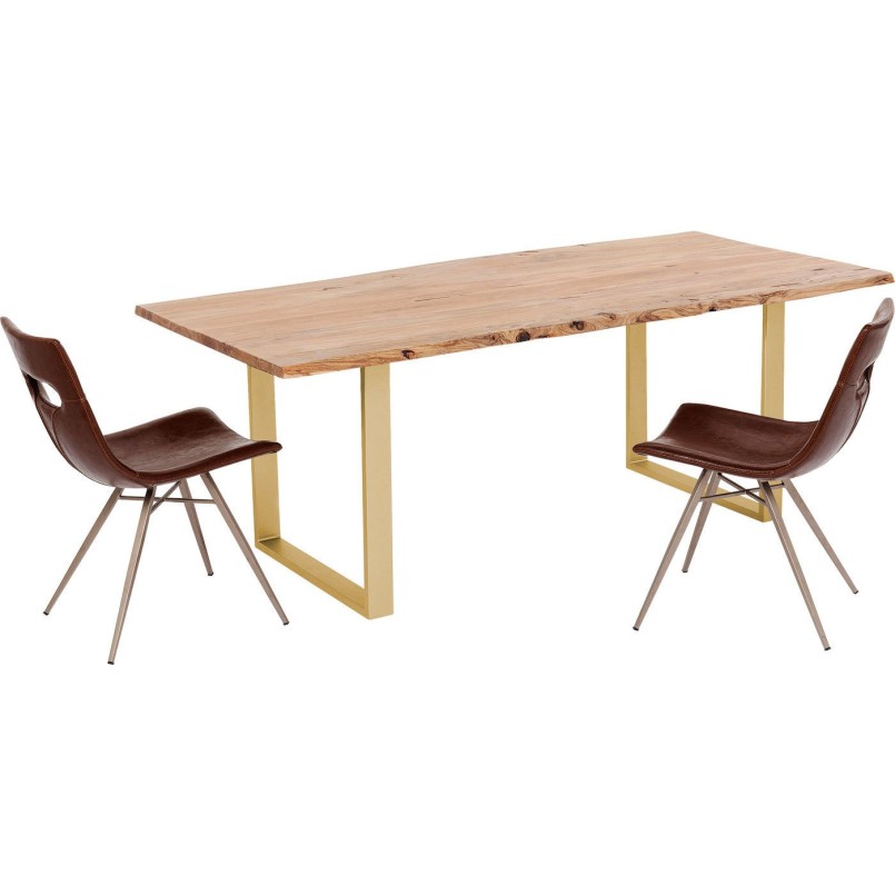 Table Harmony Brass 160x80cm Kare Design