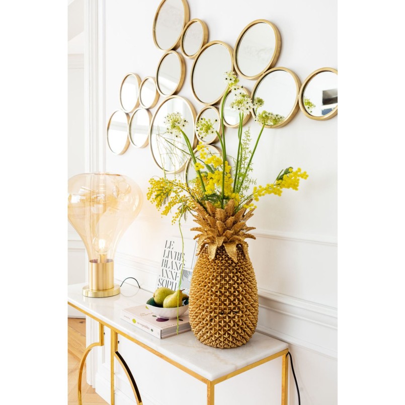 Spiegel Bubbles messing 93x138cm Kare Design