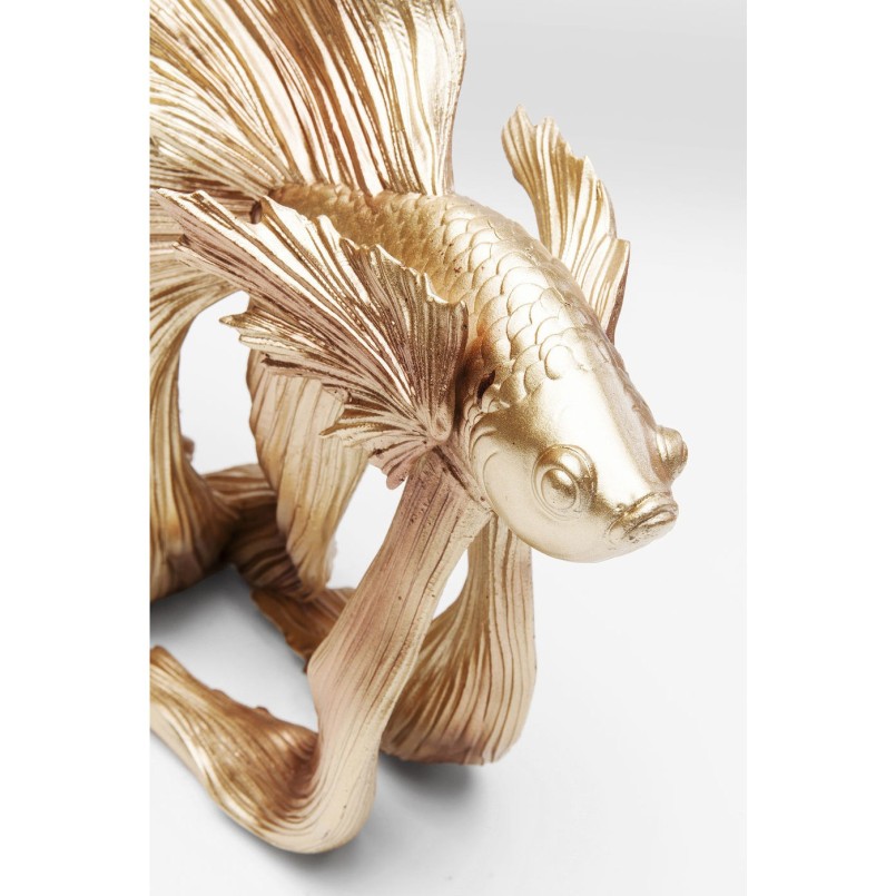 Deco Object Betta Fish Gold Small Kare Design