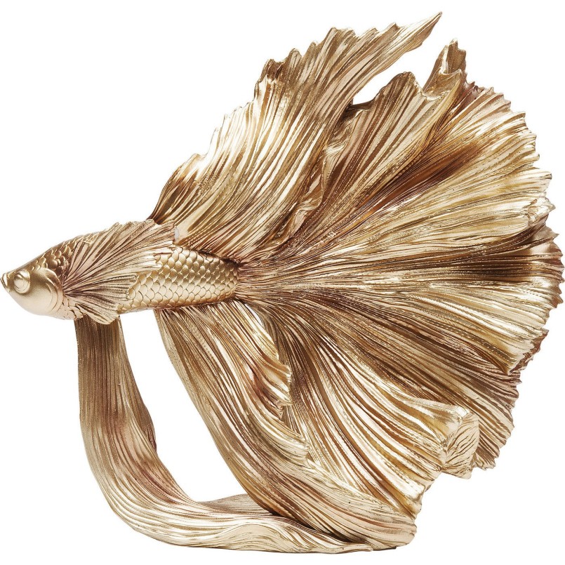 Deco Object Betta Fish Gold Small Kare Design