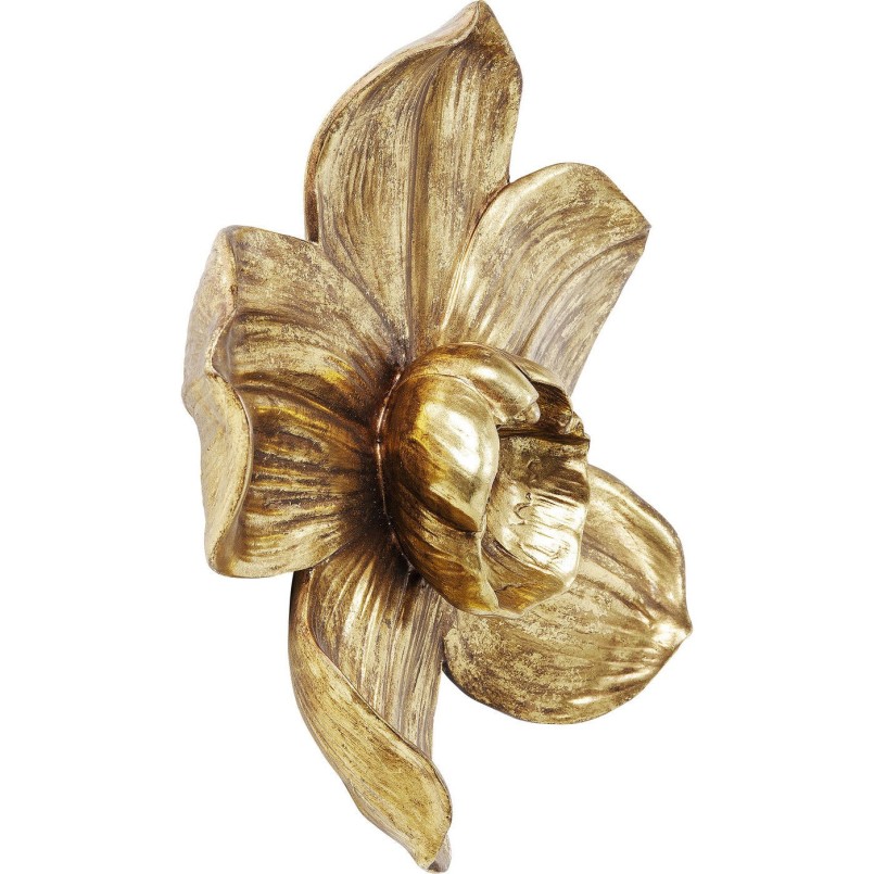Déco murale Orchidée dorée 44cm Kare Design