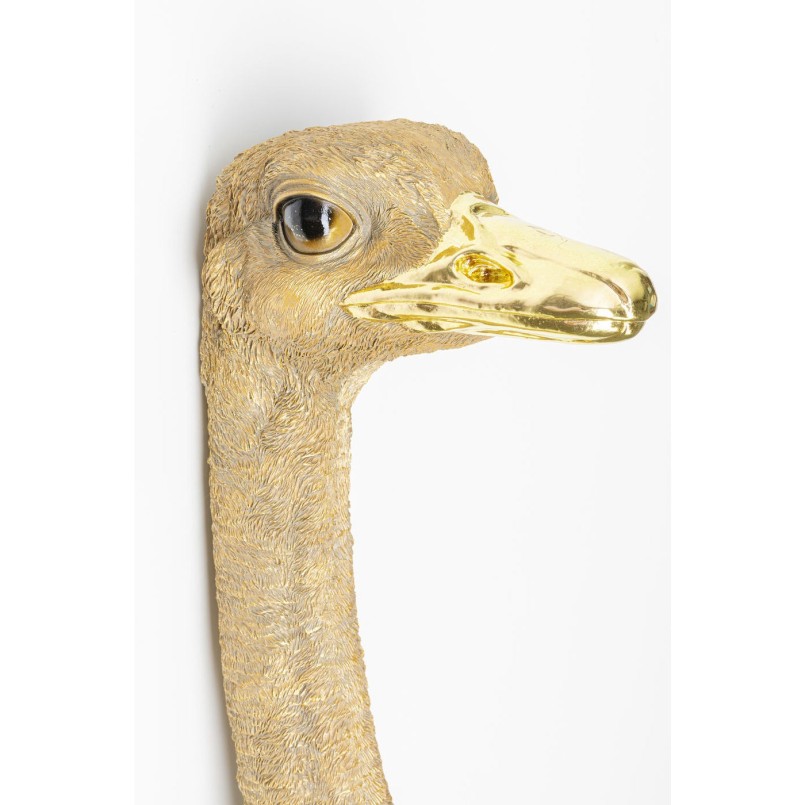 Décoration murale Ostrich doré