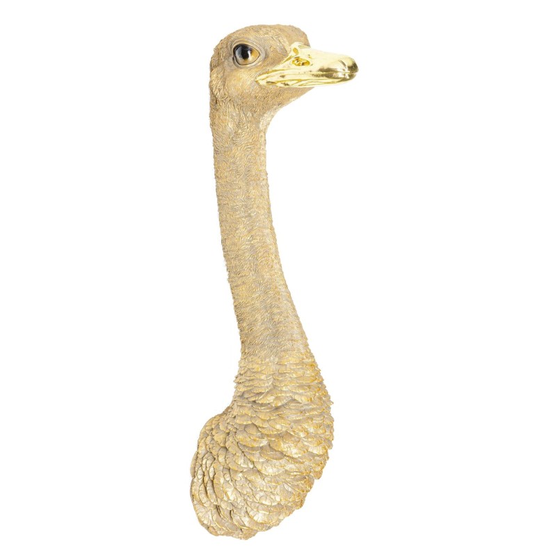Décoration murale Ostrich doré