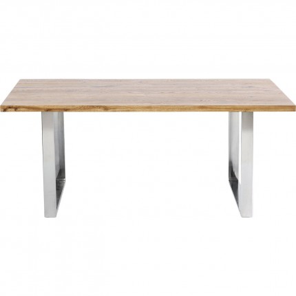 Eettafel Jackie 160x80cm eik chroom Kare Design Eettafel Jackie 160x80cm eik chroom Kare Design