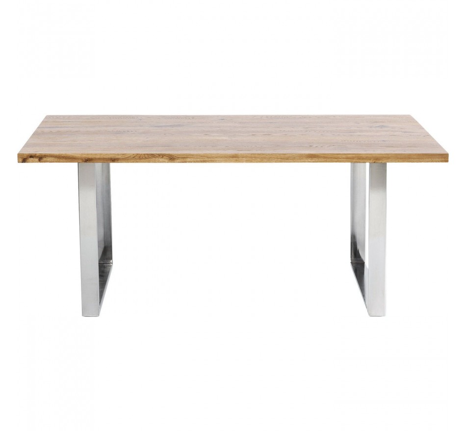 Eettafel Jackie 160x80cm eik chroom Kare Design Eettafel Jackie 160x80cm eik chroom Kare Design