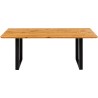Table Symphony chêne noir 180x90