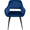 Chaise à./acc.  San Francisco bleu