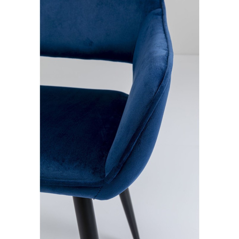 Chaise à./acc.  San Francisco bleu