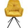 Chaise a./acc. Mila jaune