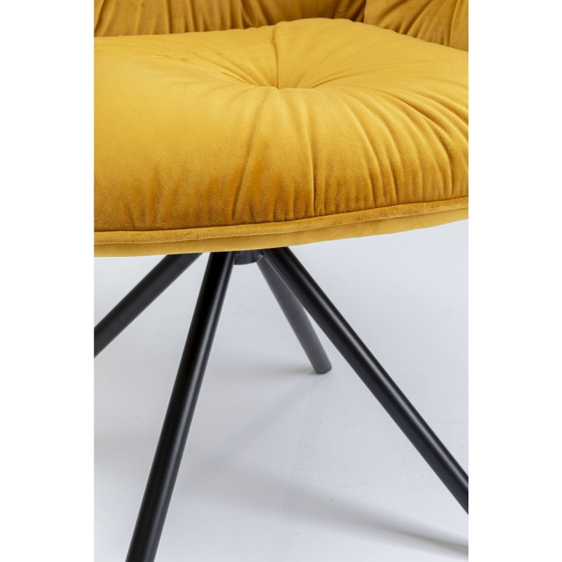 Chaise a./acc. Mila jaune
