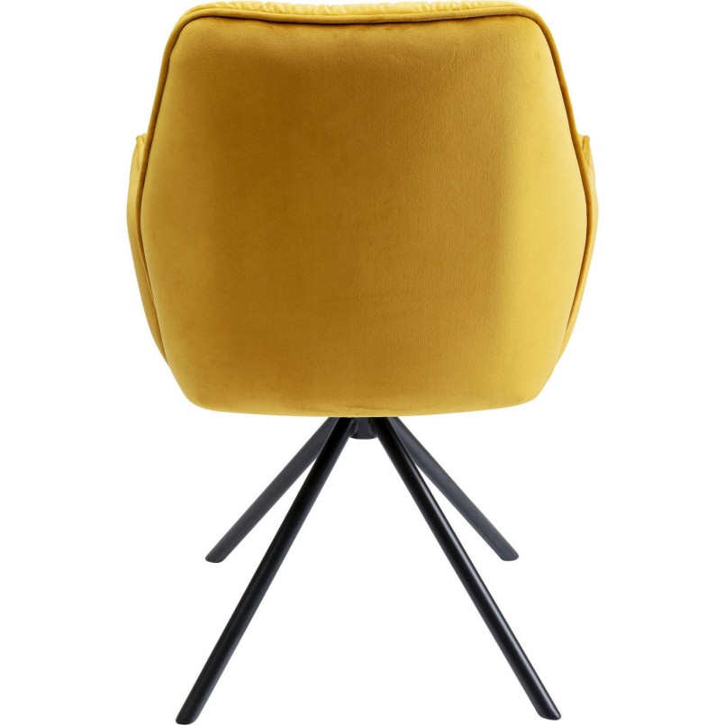 Chaise a./acc. Mila jaune