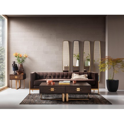 Spiegel Clip 177x32cm messing Kare Design