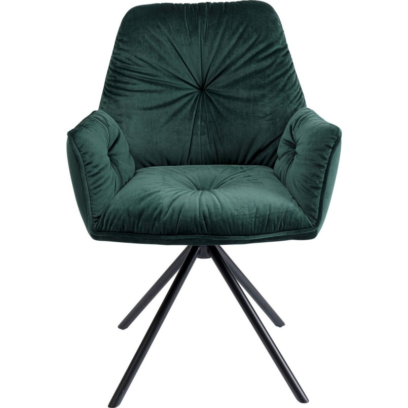 Chaise à./acc. Mila vert