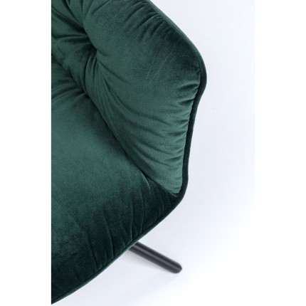 Swivel Chair with armrests Mila Green Kare Design
