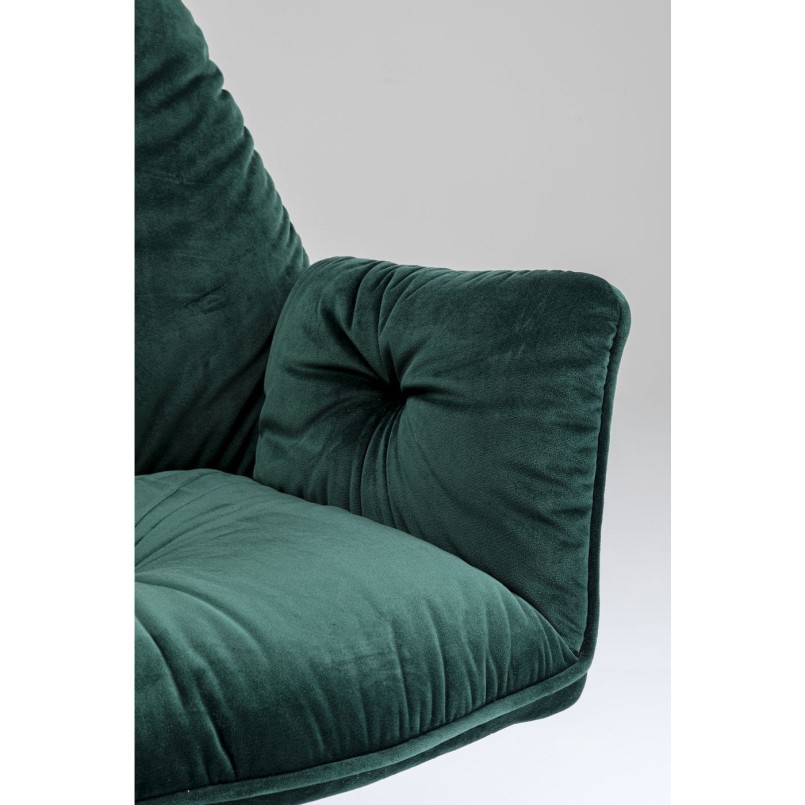 Chaise à./acc. Mila vert
