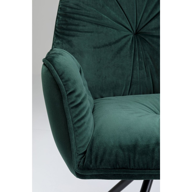 Chaise à./acc. Mila vert