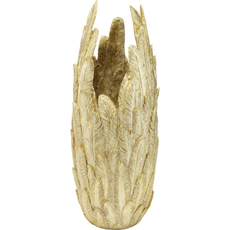 Vase Feathers doré 80cm