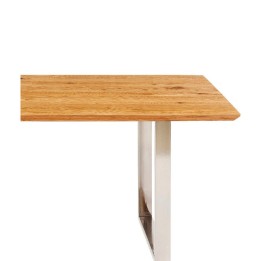 Table Symphony chêne chromé 180x90
