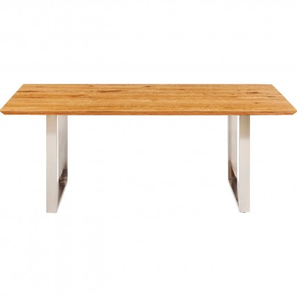 Eettafel Symphony 200x100cm eik chroom Kare Design