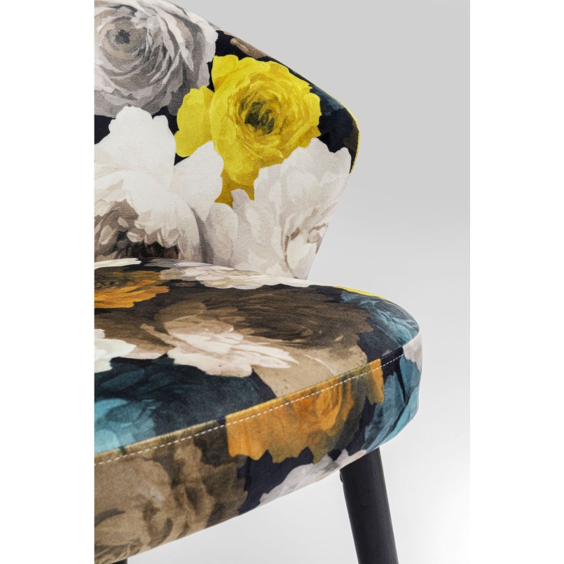Chaise à./acc. Peony jaune
