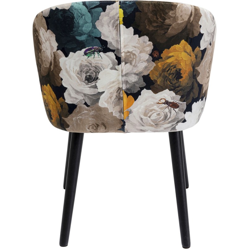 Chaise à./acc. Peony jaune