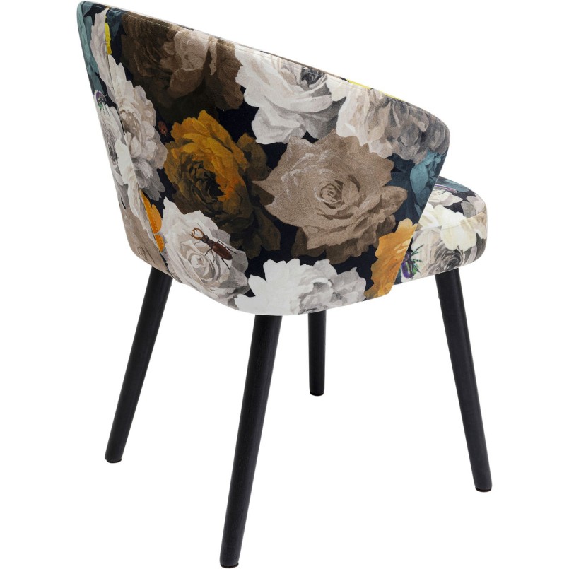 Chaise à./acc. Peony jaune