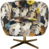 Fauteuil pivotant Peony jaune