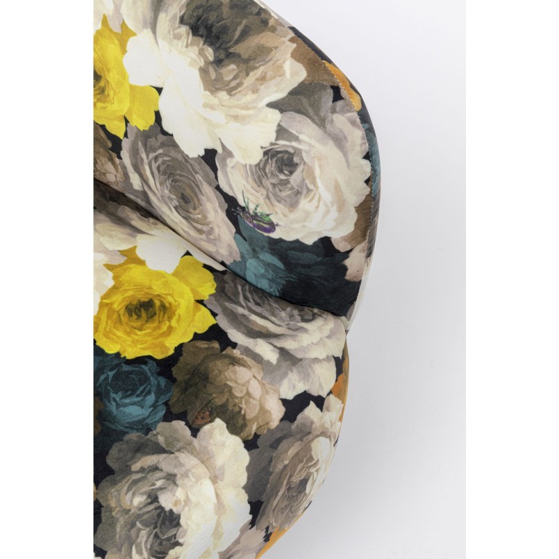Fauteuil pivotant Peony jaune