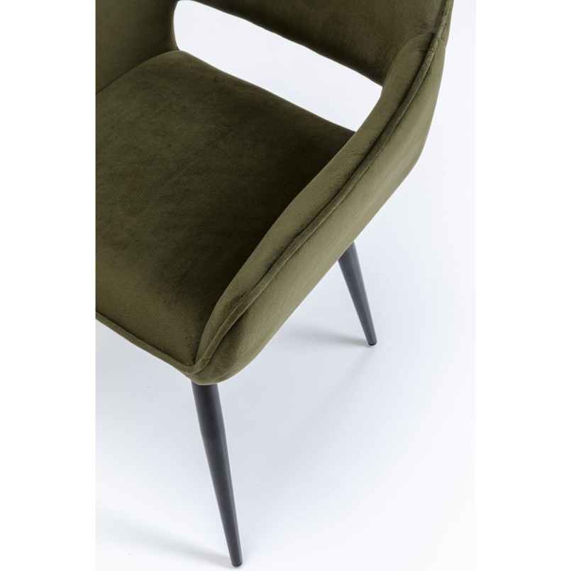 Chaise à./acc.  San Francisco vert foncé