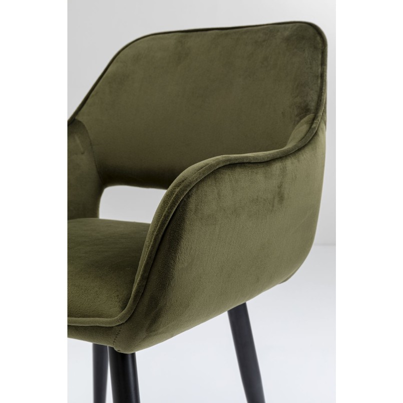 Chaise à./acc.  San Francisco vert foncé