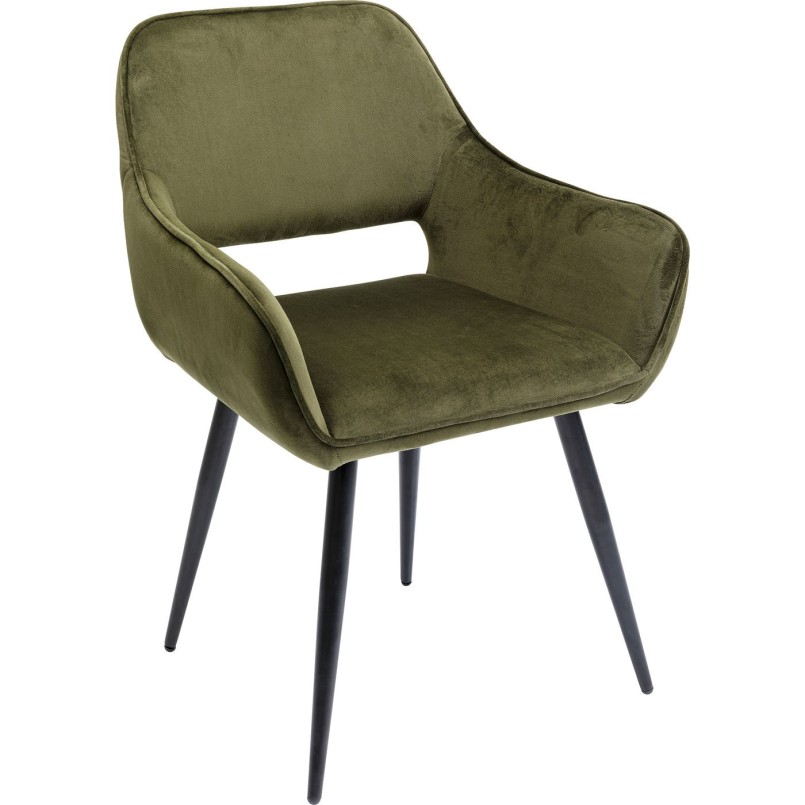 Chaise à./acc.  San Francisco vert foncé