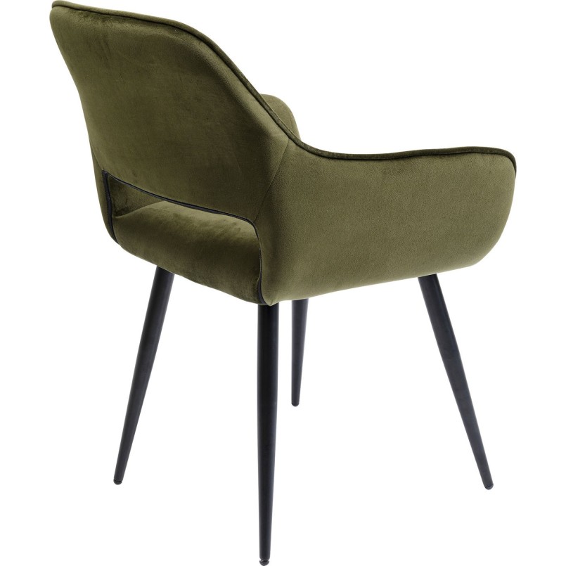 Chaise à./acc.  San Francisco vert foncé