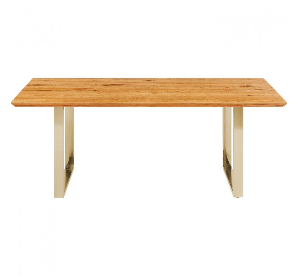 Eettafel Symphony 180x90cm eik messing Kare Design Eettafel Symphony 180x90cm eik messing Kare Design