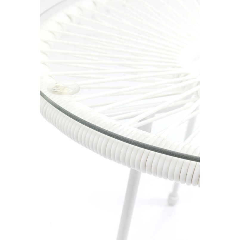 Table d appoint  Acapulco blanc
