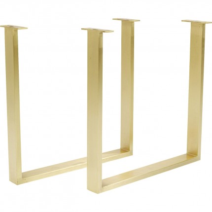 Eettafel Symphony 180x90cm eik messing Kare Design