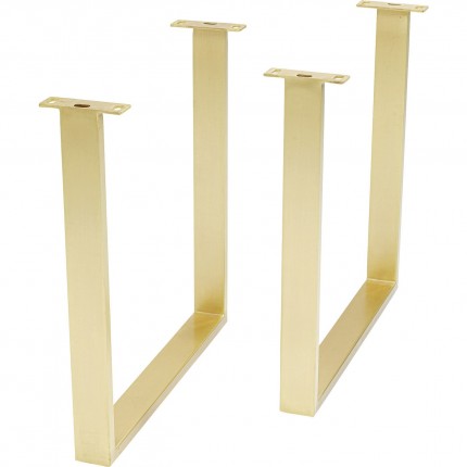 Eettafel Symphony 180x90cm eik messing Kare Design