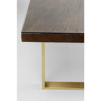 Eettafel Conley 160x80cm messing Kare Design