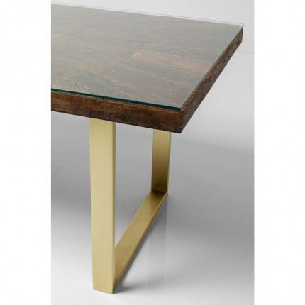 Eettafel Conley 160x80cm messing Kare Design
