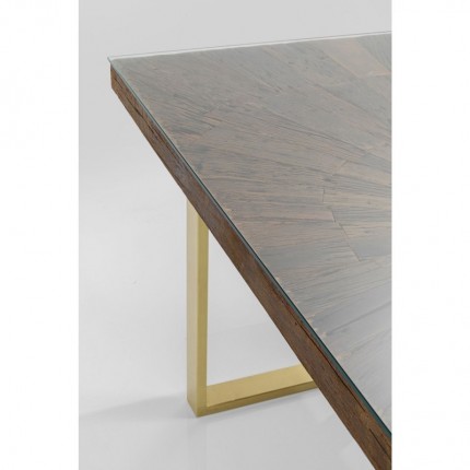 Eettafel Conley 160x80cm messing Kare Design