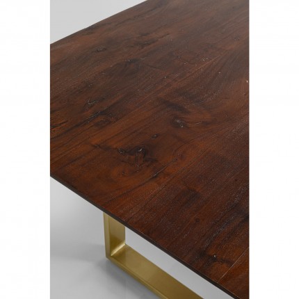 Table Symphony 160x80cm walnut gold Kare Design Table Symphony 160x80cm walnut gold Kare Design
