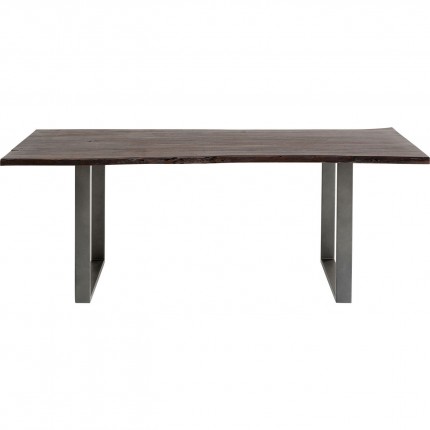 Eettafel Harmony 180x90cm walnoot staal Kare Design Eettafel Harmony 180x90cm walnoot staal Kare Design