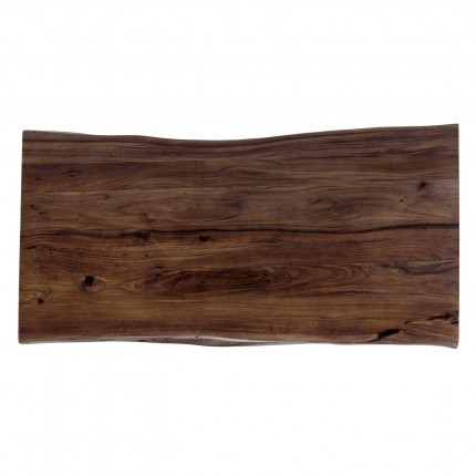 Eettafel Harmony 200x100cm walnoot chroom Kare Design