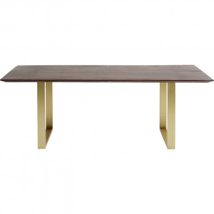 Table Symphony 160x80cm walnut gold Kare Design Table Symphony 160x80cm walnut gold Kare Design