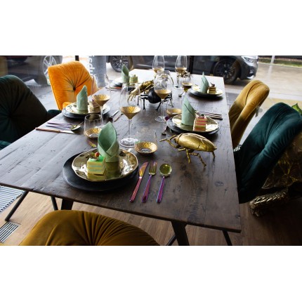 Plate Organic Ø26cm black (4/set) Kare Design