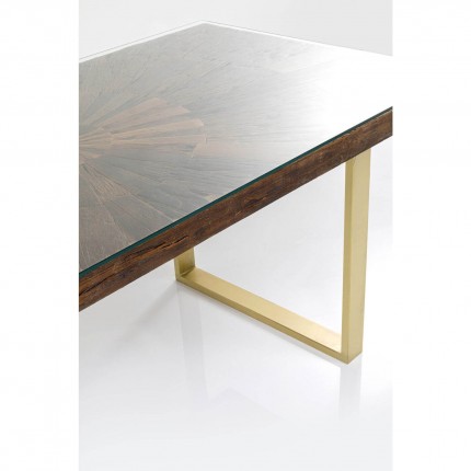 Eettafel Conley 160x80cm messing Kare Design